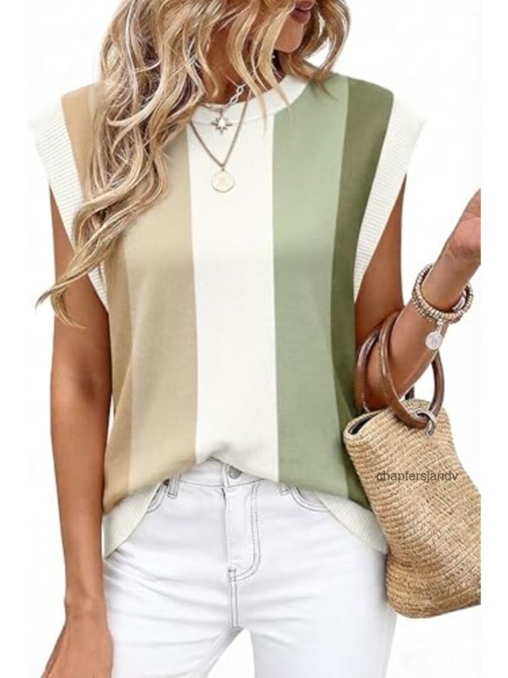Women's Sleeveless Knit Tank Top Casual Crew Neck Buttery Soft Stretch Summer